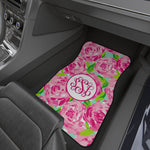 Set of 4 Patterned Monogram Car Floor Mats