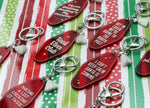Holiday Themed Vintage Style Acrylic Keychain