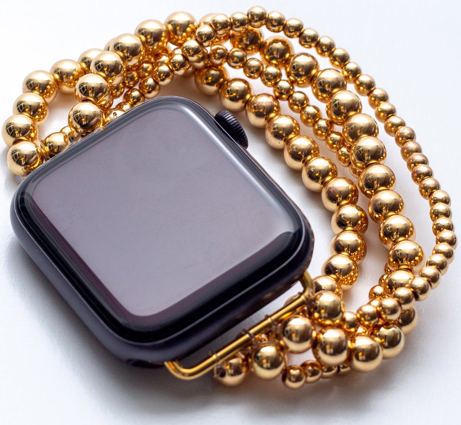 Gold Bead Apple Watch Band - Tarnish-Resistant