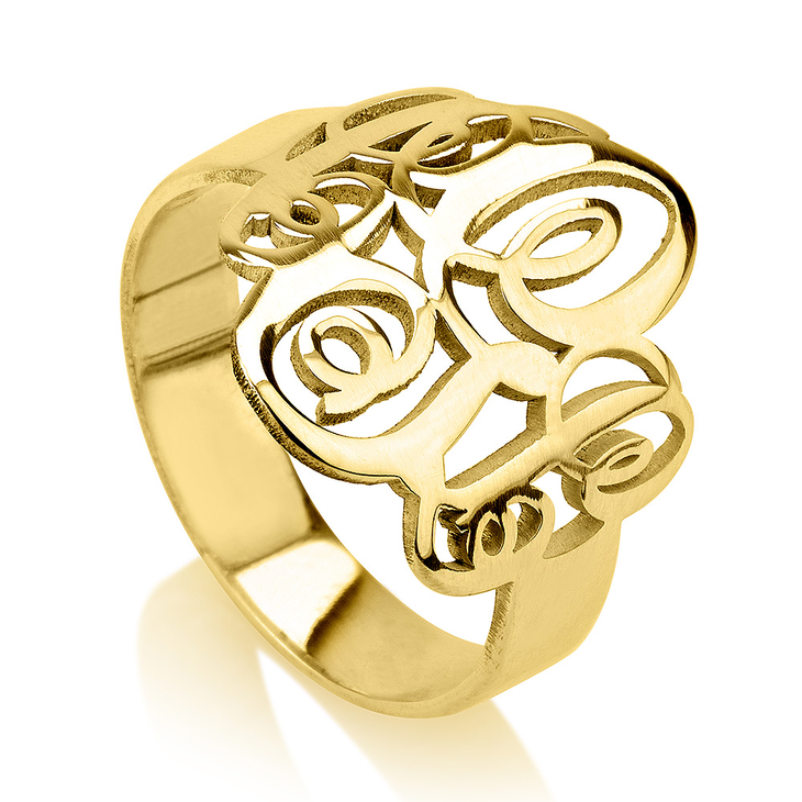 Script Monogram Ring