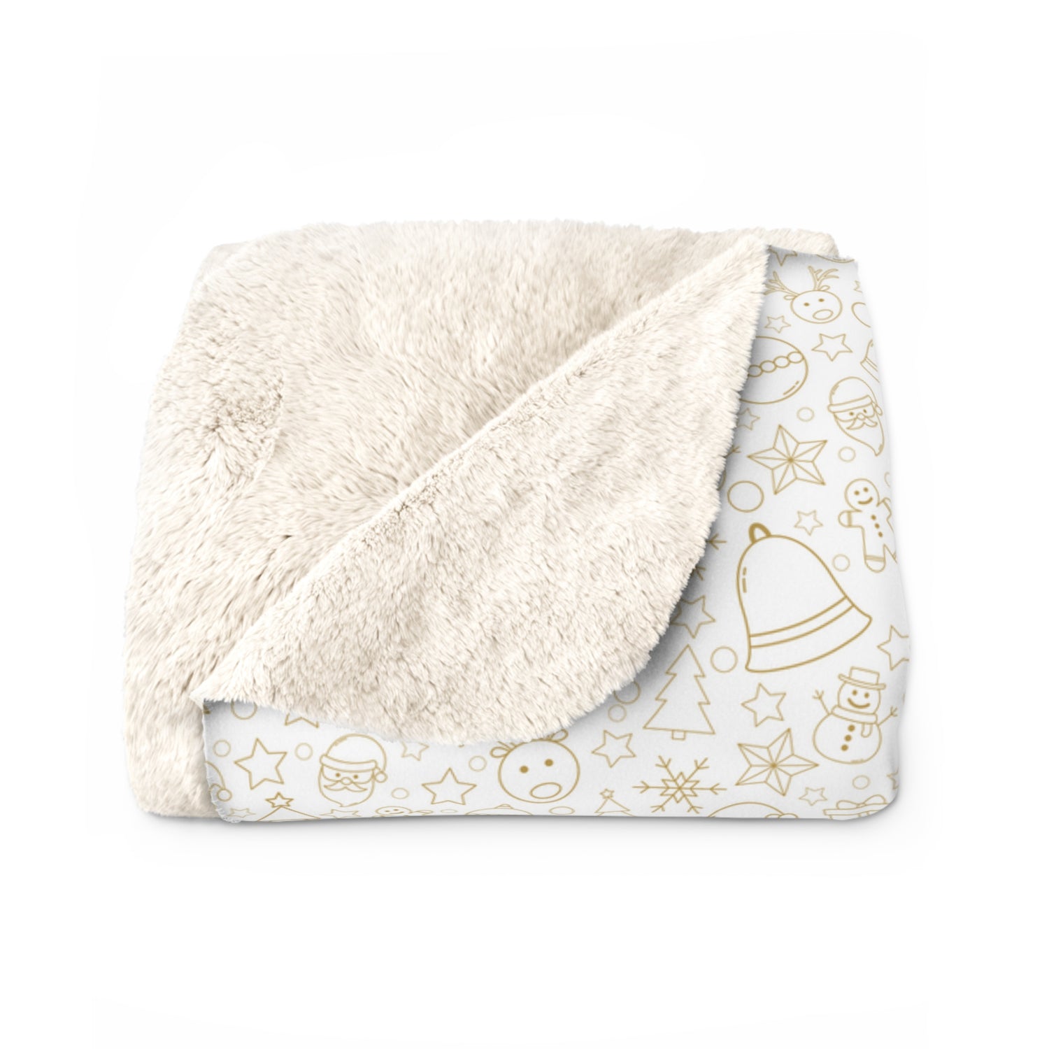 Christmas Pattern Sherpa Fleece Blanket