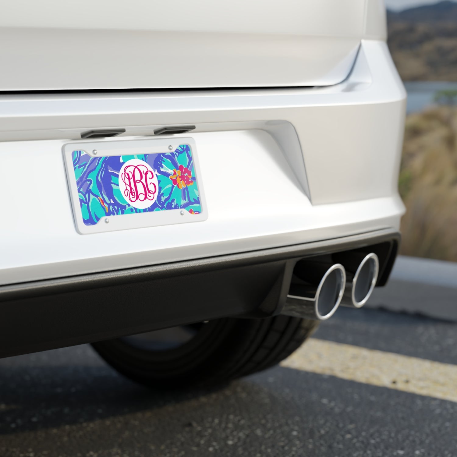 Monogram License Plate