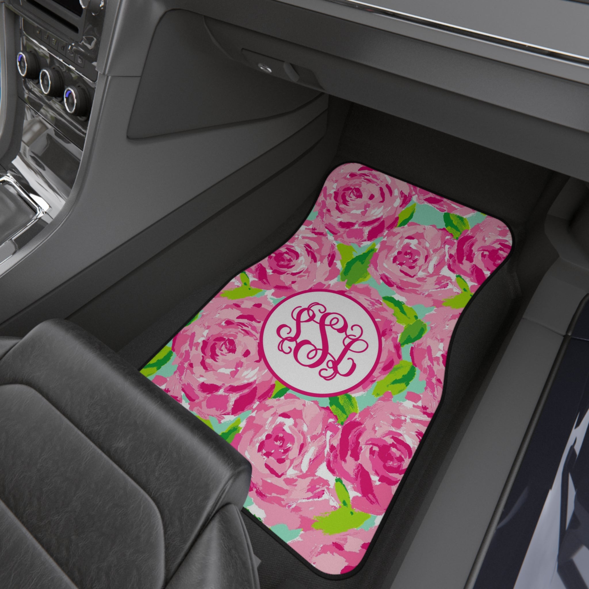 Monogram Mat Set of 4 Patterned Monogram Car Floor Mats – Daily Monogram