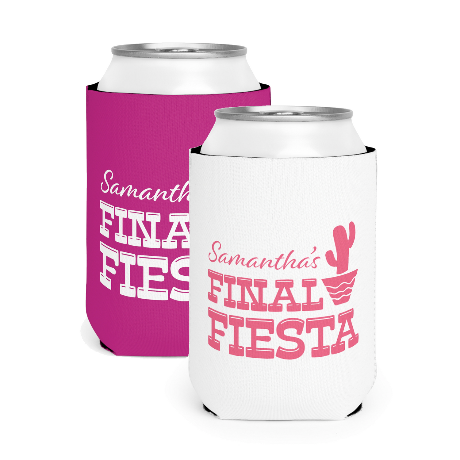 Final Fiesta Bachelorette Can Coolers