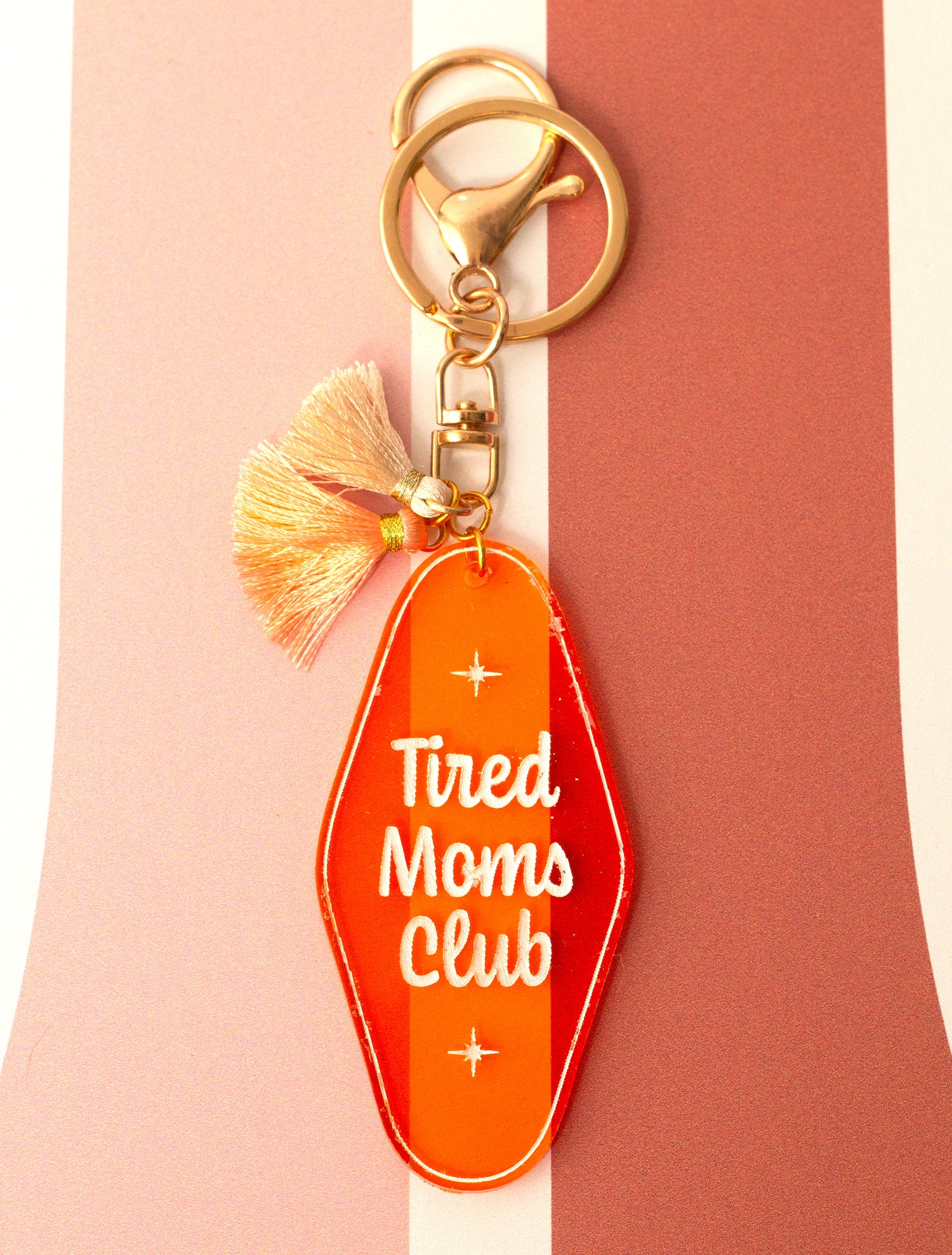 Tired Moms Club - Vintage Style Acrylic Keychain