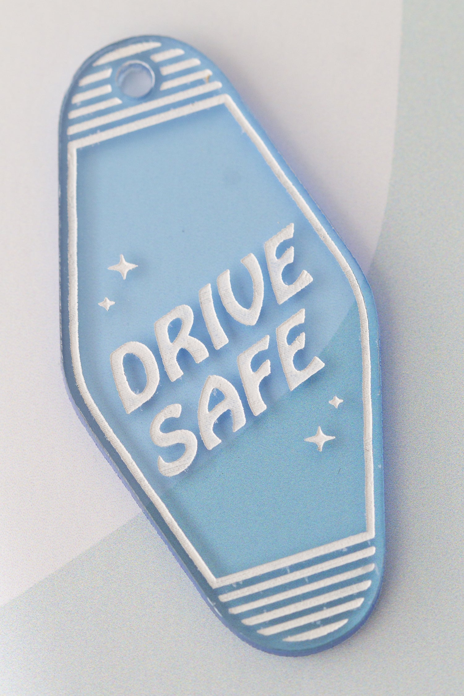 Drive Safe - Vintage Style Acrylic Keychain