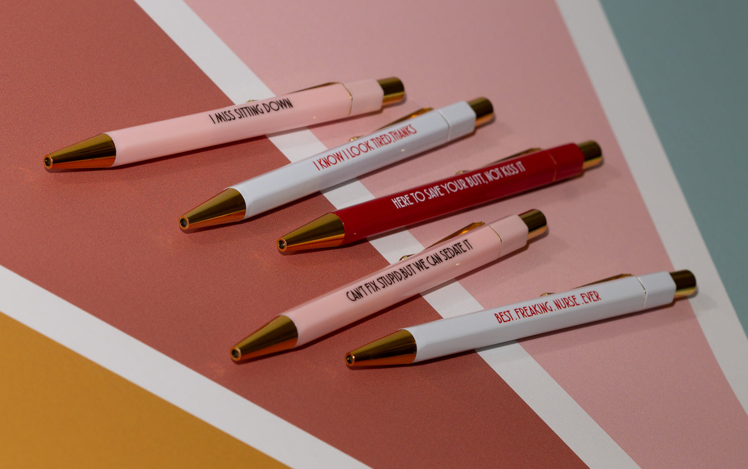 Sarcastic Nurse Pens - Set of 5 Funny Saying Pens