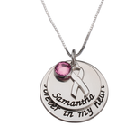 Breast Cancer Special Message Pendant Necklace
