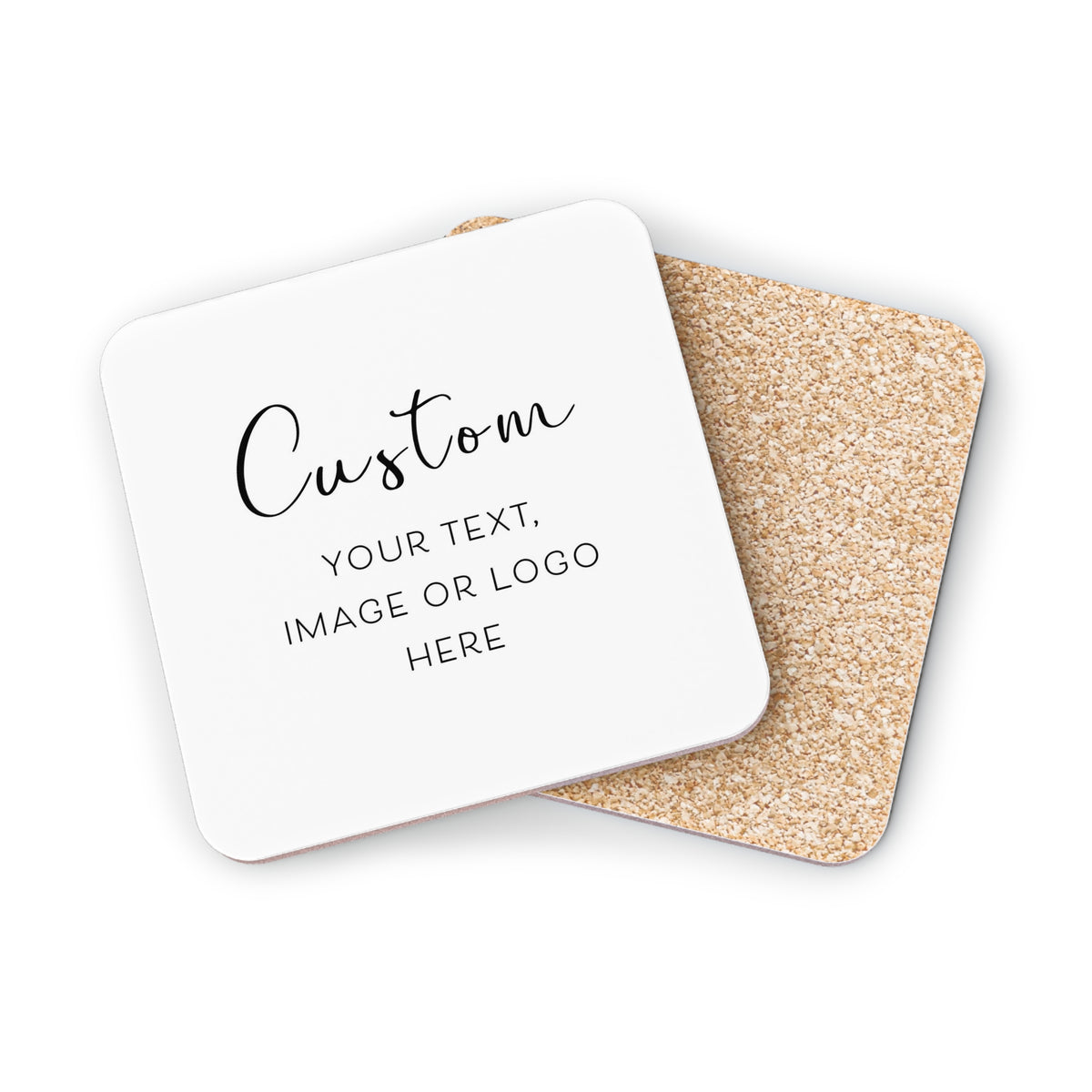 daily monogram - square customize coaster