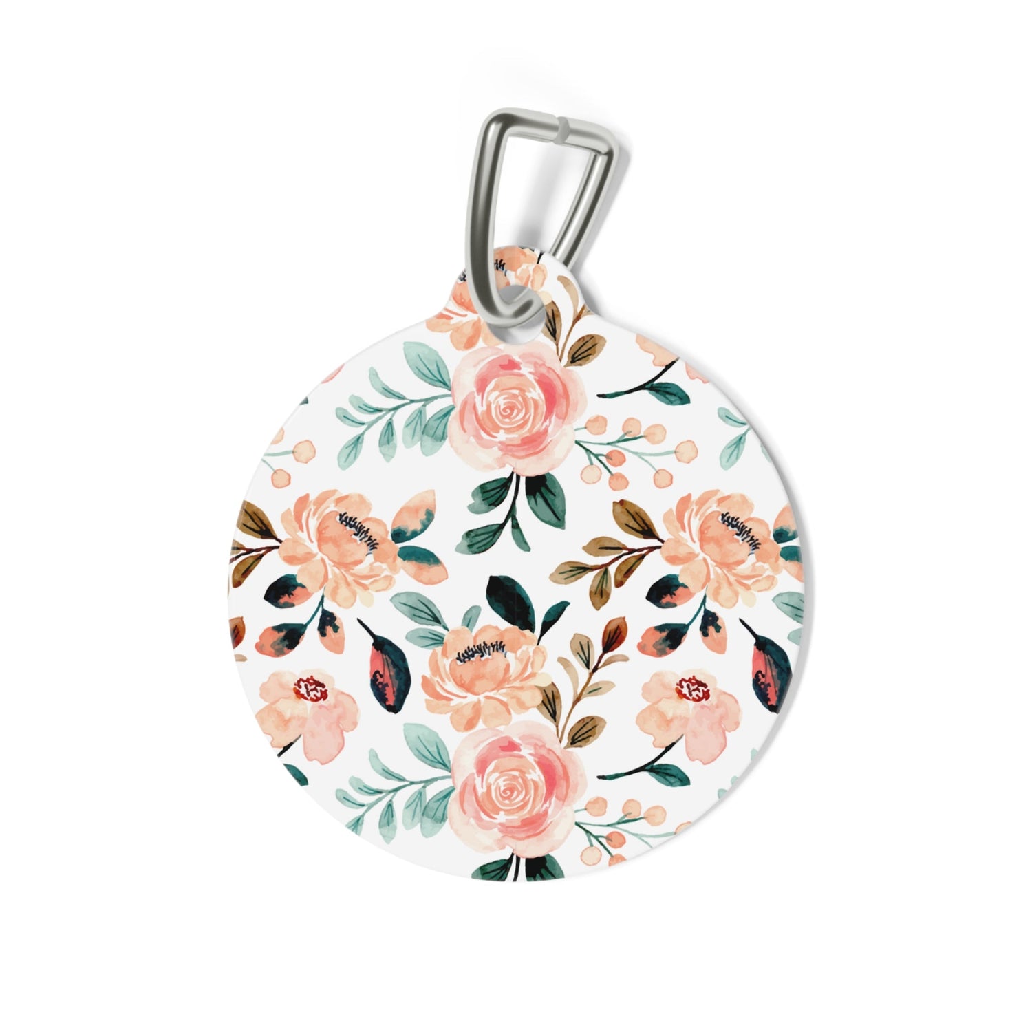 Personalized Pet Tag - Pink Floral