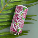 Patterned Monogram Stainless Slim Can Cooler - daily monogram