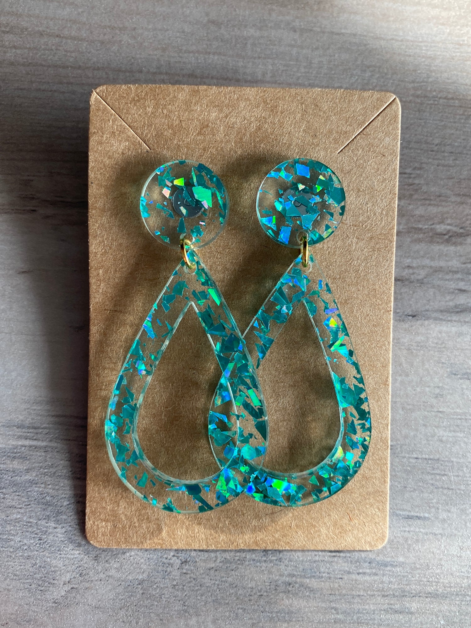 Teardrop Acrylic Earrings - Multiple Colors