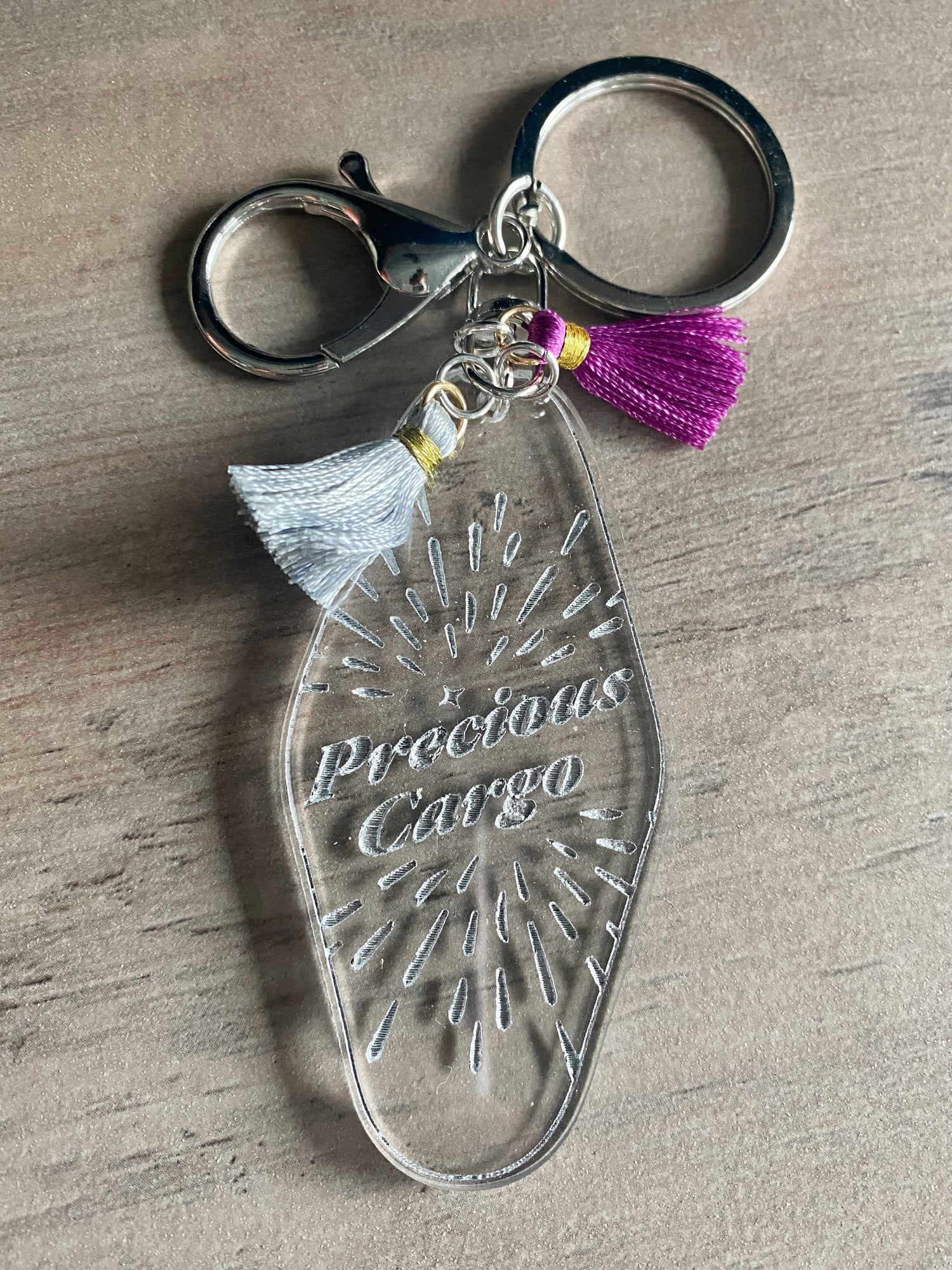 Precious Cargo - Vintage Style Acrylic Keychain