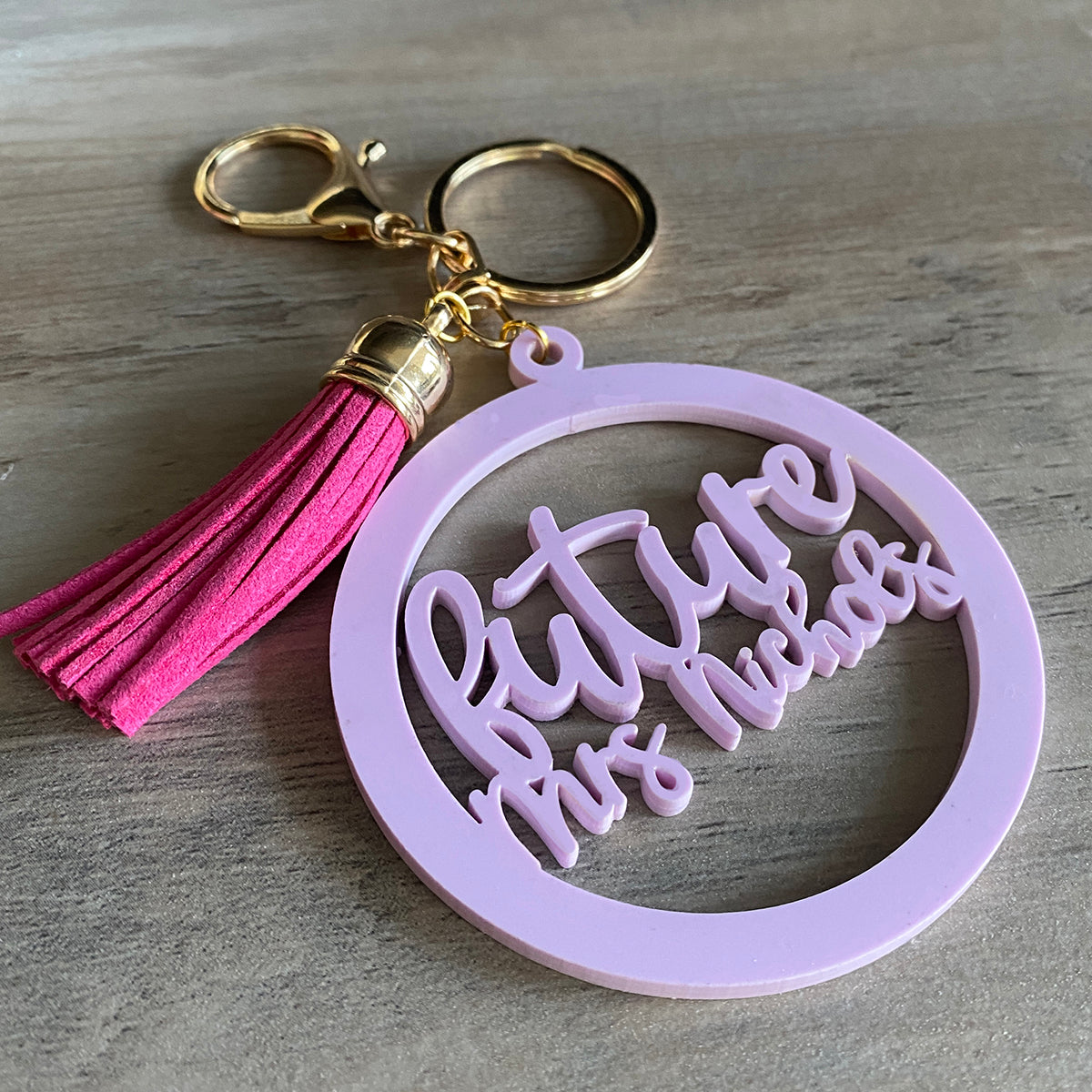 Future Mrs Cut-Out Keychain or Bag Charm