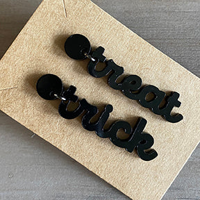 daily monogram - halloween earrings