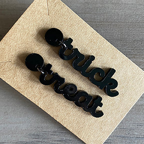 daily monogram - halloween earrings