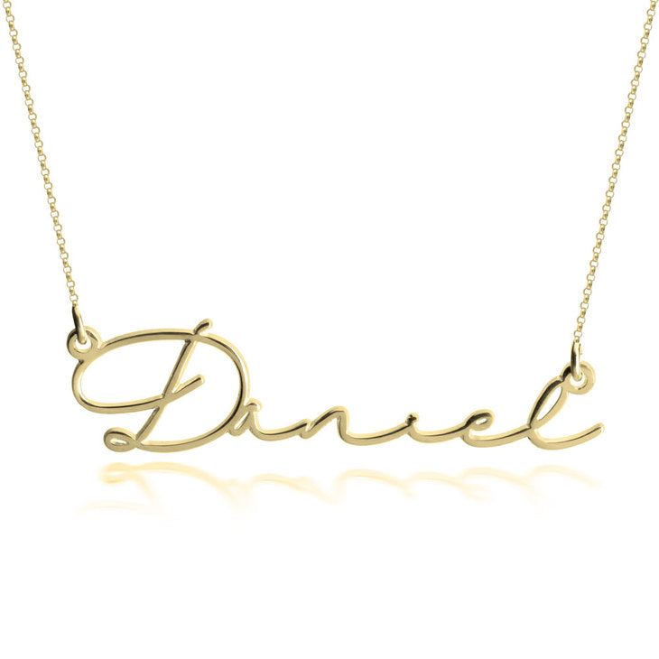 Dainty Script Name Necklace - Daily Monogram