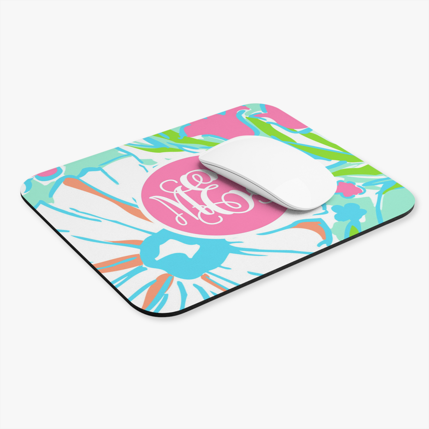 Patterned Monogram Mouse Pad