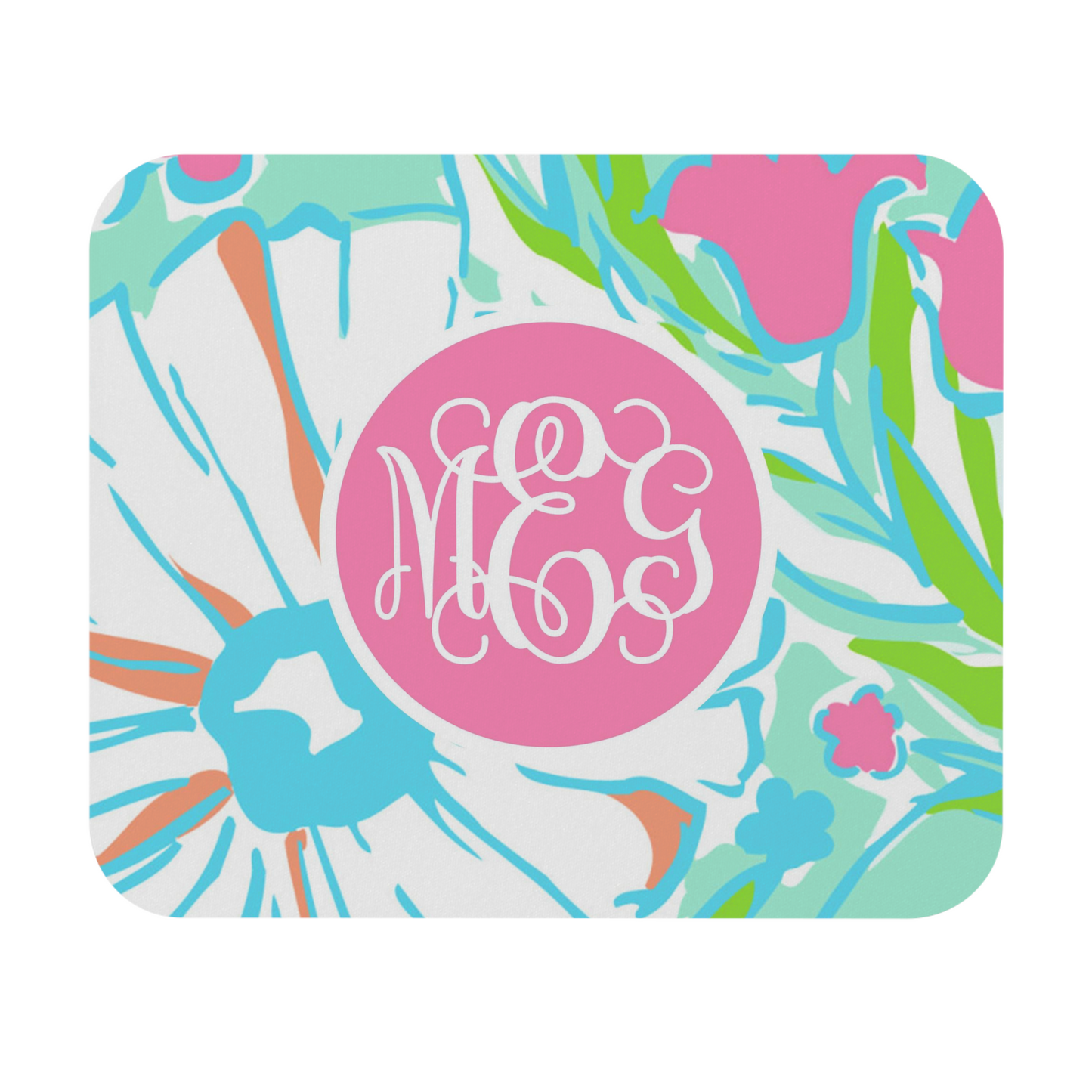 Patterned Monogram Mouse Pad