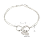 Personalized Infinity Charm Bracelet - Daily Monogram