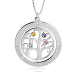 Family Tree Birthstone Necklace - Daily Monogram