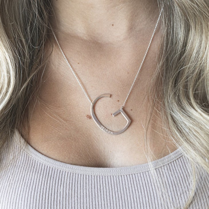 Engraved Initial Necklace - Daily Monogram